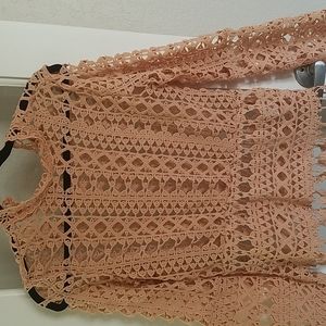 Nylon Boho Long Sleeve Blouse